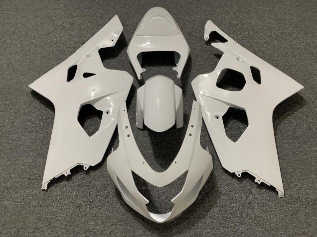 2004-2005 Gloss White Suzuki GSXR 600-750 Fairings 2004-2005 Gloss White Suzuki GSXR 600-750 Fairings