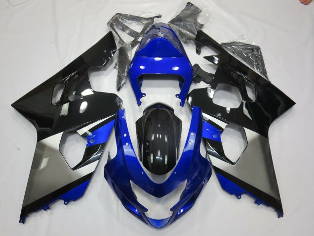 2004-2005 Grey Blue and Black Suzuki GSXR 600-750 Fairings 2004-2005 Grey Blue and Black Suzuki GSXR 600-750 Fairings