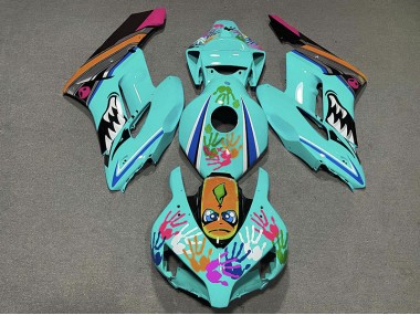 2004-2005 Teal Shark Honda CBR1000RR Fairings