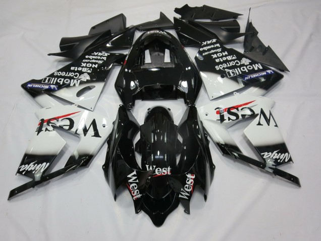 2004-2005 White West Kawasaki ZX10R Fairings 2004-2005 White West Kawasaki ZX10R Fairings