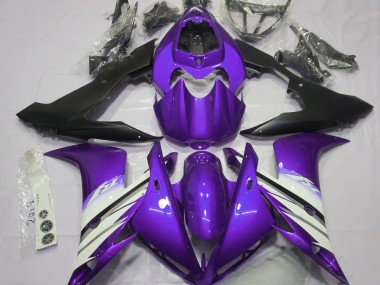 Best Aftermarket 2004-2006 Bright Purple & White Yamaha R1 Fairings