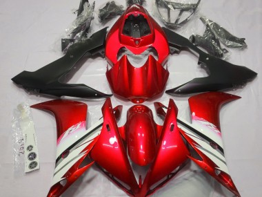Best Aftermarket 2004-2006 Bright Red & White Yamaha R1 Fairings