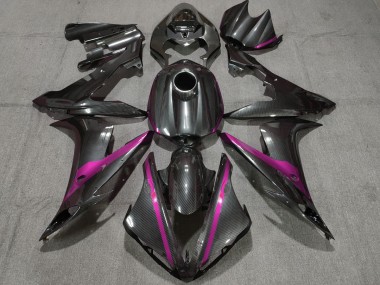 Best Aftermarket 2004-2006 Carbon Style w Pink Yamaha R1 Fairings