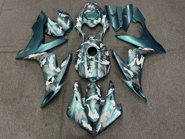 Best Aftermarket 2004-2006 Dark Teal Camo Yamaha R1 Fairings