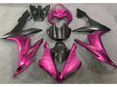 2004-2006 Hot Pink and Carbon Style Yamaha R1 Fairings