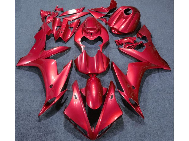 2004-2006 Solid Red Yamaha R1 Fairings 2004-2006 Solid Red Yamaha R1 Fairings