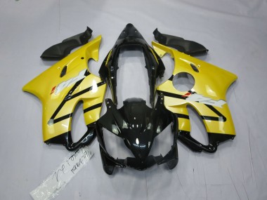 Best Aftermarket 2004-2007 Pearl Yellow Gloss Black Honda CBR600 F4i Fairings