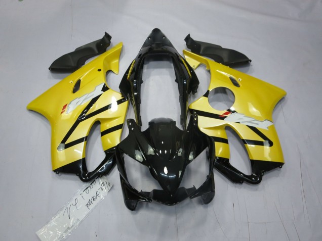 2004-2007 Pearl Yellow Gloss Black Honda CBR600 F4i Fairings 2004-2007 Pearl Yellow Gloss Black Honda CBR600 F4i Fairings