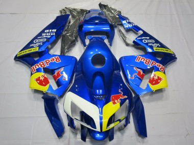 2005-2006 Blue Red Bull Style Honda CBR600RR Fairings