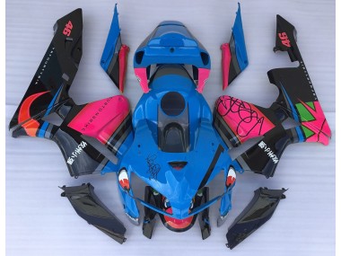 Best Aftermarket 2005-2006 Blue Shark & Pink Honda CBR600RR Fairings
