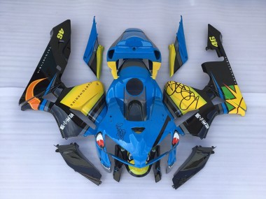 Best Aftermarket 2005-2006 Blue Shark & Yellow Honda CBR600RR Fairings