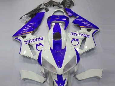 2005-2006 Blue and White Custom Honda CBR600RR Fairings