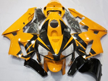 2005-2006 Bright Orange & Gloss Black Design Honda CBR600RR Fairings