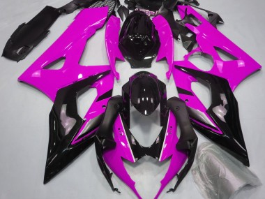 2005-2006 Gloss Pink and Black Suzuki GSXR 1000 Fairings