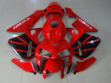 2005-2006 Gloss Red Honda CBR600RR Fairings