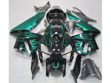 2005-2006 Gloss Teal Flame Honda CBR600RR Fairings