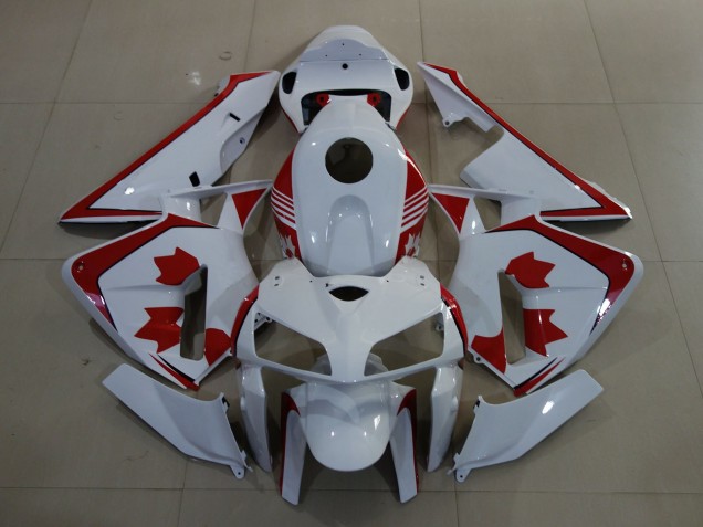 2005-2006 Gloss White Canada Honda CBR600RR Fairings 2005-2006 Gloss White Canada Honda CBR600RR Fairings