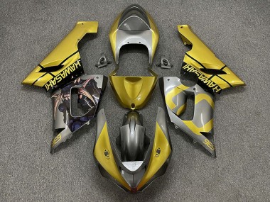 Best Aftermarket 2005-2006 Gold and Silver Kawasaki ZX6R Fairings