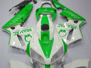 2005-2006 Light Green and White Pramac Honda CBR600RR Fairings