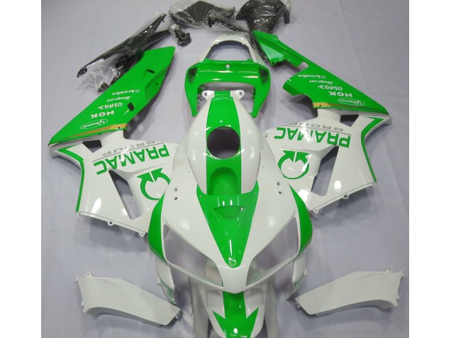 2005-2006 Light Green and White Pramac Honda CBR600RR Fairings 2005-2006 Light Green and White Pramac Honda CBR600RR Fairings
