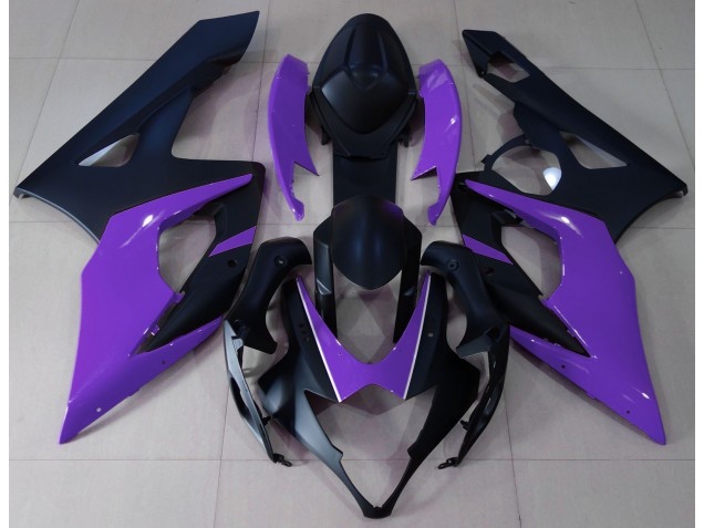 2005-2006 Matte Black & Purple Suzuki GSXR 1000 Fairings 2005-2006 Matte Black & Purple Suzuki GSXR 1000 Fairings