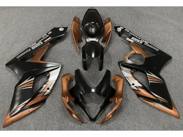 2005-2006 Matte Black and Bronze Suzuki GSXR 1000 Fairings 2005-2006 Matte Black and Bronze Suzuki GSXR 1000 Fairings