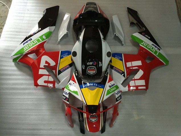 2005-2006 White Red Givi Honda CBR600RR Fairings