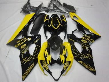 2005-2006 Yellow Corona Suzuki GSXR 1000 Fairings