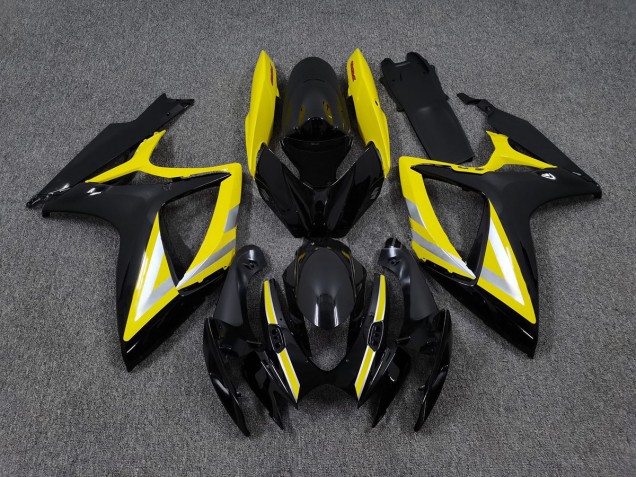 2006-2007 Black and Yellow OEM Style Suzuki GSXR 600-750 Fairings 2006-2007 Black and Yellow OEM Style Suzuki GSXR 600-750 Fairings