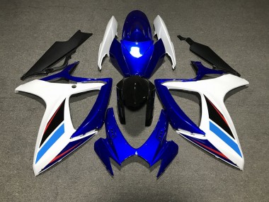 2006-2007 Blue White and Black Suzuki GSXR 600-750 Fairings