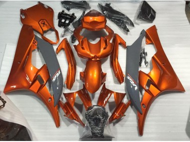 Best Aftermarket 2006-2007 Burnt Orange and Nardo Yamaha R6 Fairings