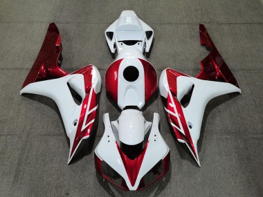 Best Aftermarket 2006-2007 Candy Red and White Honda CBR1000RR Fairings