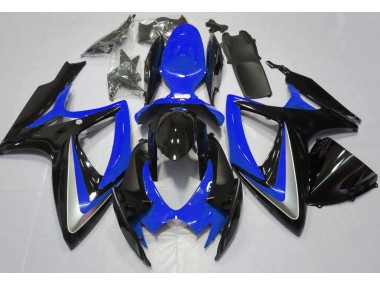 2006-2007 Gloss Blue Debadged Suzuki GSXR 600-750 Fairings