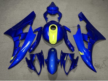 Best Aftermarket 2006-2007 Gloss Blue & High Vis Yellow Yamaha R6 Fairings