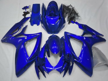 Best Aftermarket 2006-2007 Gloss Blue Plain Suzuki GSXR 600-750 Fairings