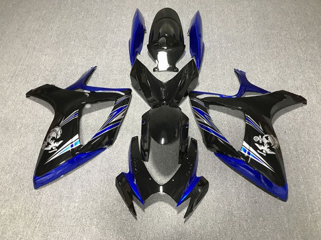 2006-2007 Gloss Blue and Black Design Suzuki GSXR 600-750 Fairings 2006-2007 Gloss Blue and Black Design Suzuki GSXR 600-750 Fairings