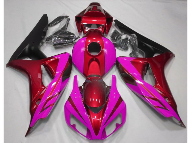 2006-2007 Gloss Red and Pink Honda CBR1000RR Fairings 2006-2007 Gloss Red and Pink Honda CBR1000RR Fairings