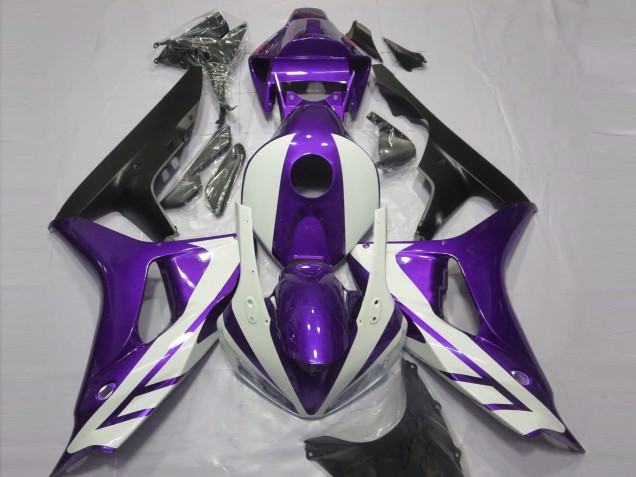 2006-2007 Gloss White and Purple Honda CBR1000RR Fairings 2006-2007 Gloss White and Purple Honda CBR1000RR Fairings