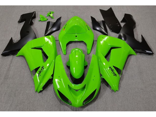 2006-2007 Green Kawasaki ZX10R Fairings