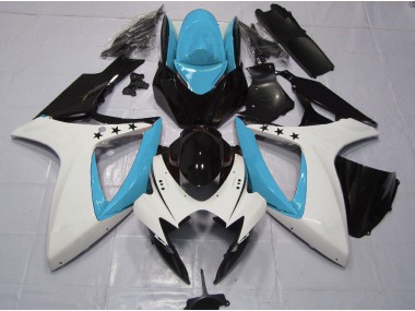 2006-2007 Light Blue Star Suzuki GSXR 600-750 Fairings