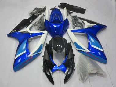 2006-2007 Light and Dark Blue Suzuki GSXR 600-750 Fairings