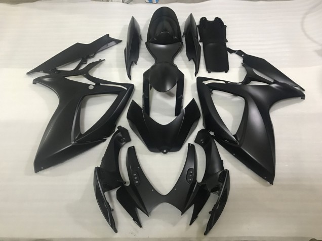 2006-2007 Matte Black Suzuki GSXR 600-750 Fairings 2006-2007 Matte Black Suzuki GSXR 600-750 Fairings