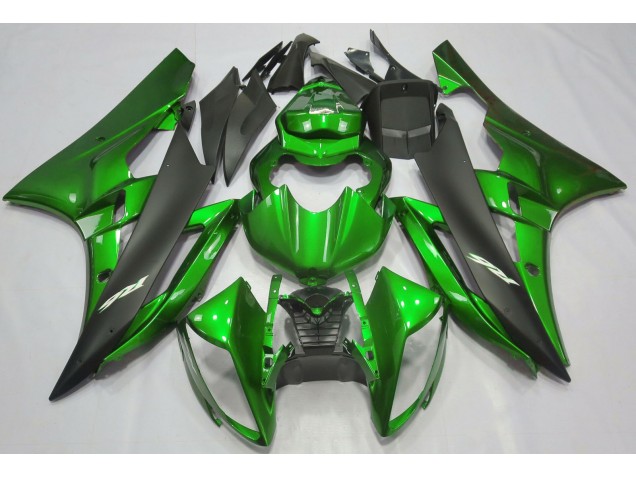 2006-2007 Metallic Green & Black Yamaha R6 Fairings