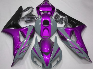 2006-2007 Nardo Grey and Purple Honda CBR1000RR Fairings