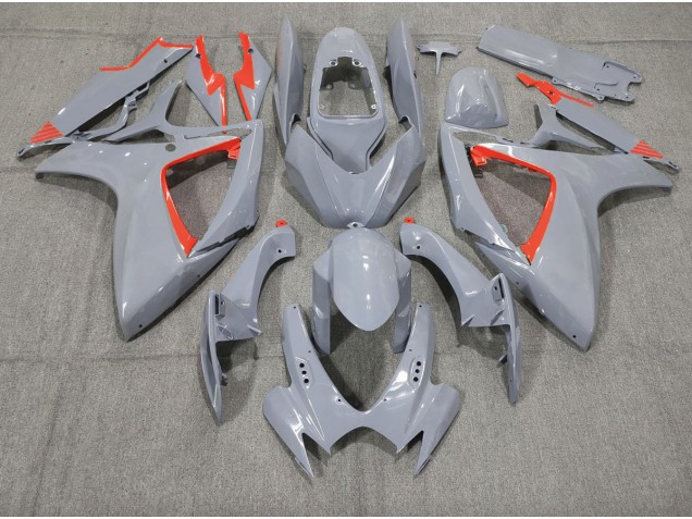 2006-2007 Nardo and Red Trim Suzuki GSXR 600-750 Fairings 2006-2007 Nardo and Red Trim Suzuki GSXR 600-750 Fairings
