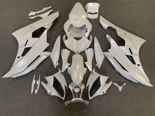 2006-2007 Pearl White Yamaha R6 Fairings 2006-2007 Pearl White Yamaha R6 Fairings