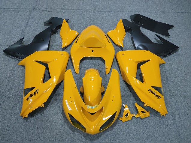 2006-2007 Pearl Yellow Kawasaki ZX10R Fairings 2006-2007 Pearl Yellow Kawasaki ZX10R Fairings