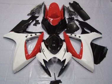 Best Aftermarket 2006-2007 Red Star Suzuki GSXR 600-750 Fairings