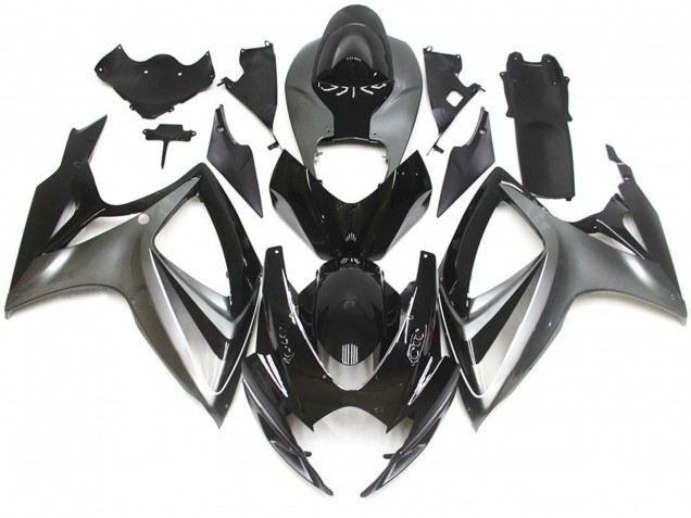 2006-2007 Silver and Black Special OEM Style Suzuki GSXR 600-750 Fairings 2006-2007 Silver and Black Special OEM Style Suzuki GSXR 600-750 Fairings