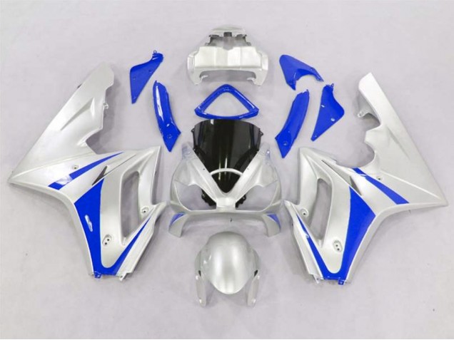 2006-2008 Silver and Blue Triumph Daytona 675 Fairings 2006-2008 Silver and Blue Triumph Daytona 675 Fairings